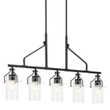 Kichler Everett 5-Light Black Industrial Chandelier