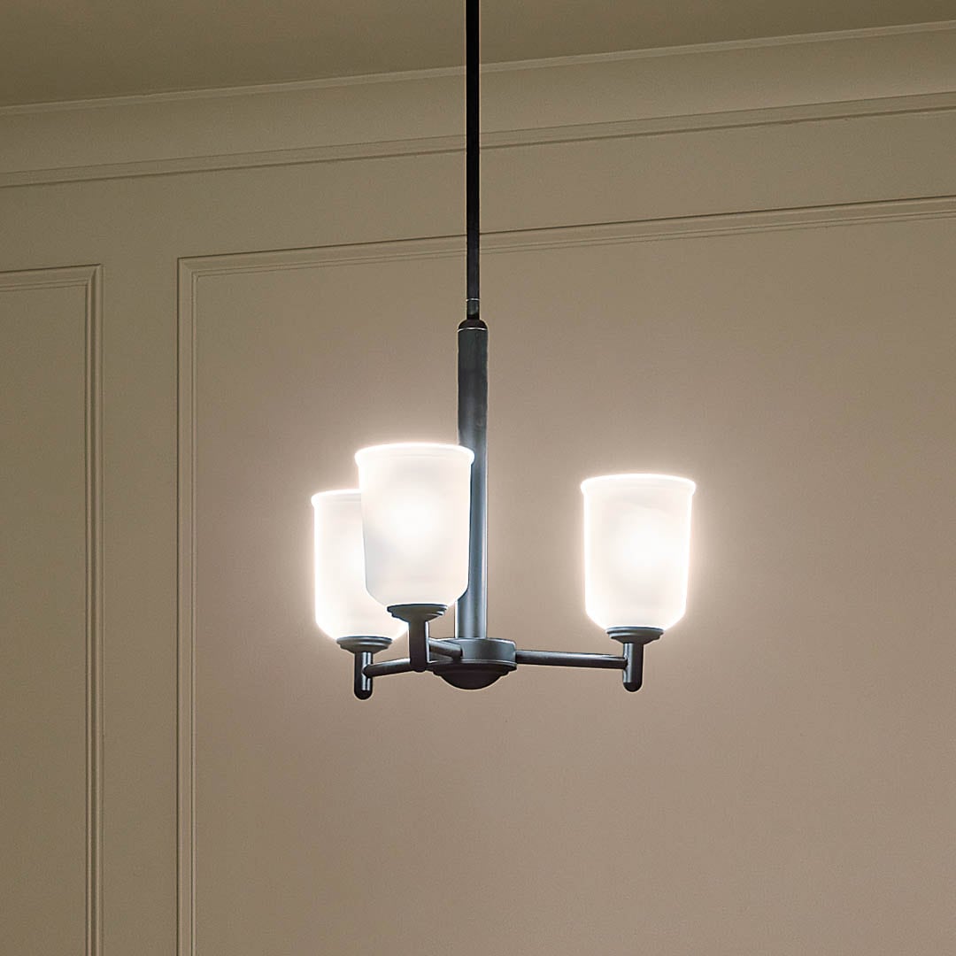 Kichler Shailene 3-Light Black Transitional Chandelier