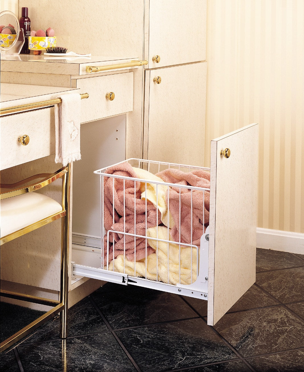 Rev-A-Shelf 8-Quart Plastic Pull-Out Trash Can