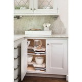 Rev-A-Shelf 39-in W x 24.5-in H 2-Tier Pull-Out Blind Corner Cabinet Organizer, Maple