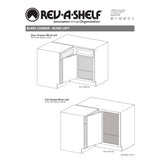 Rev-A-Shelf 26.25-in W x 24-in H 3-Tier Pull-Out Metal Soft Close Baskets & Cabinet Organizer