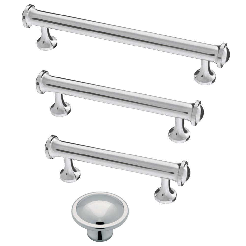 Contempo 3-3/4 in. (96mm) Center-to-Center Polished Chrome Drawer Pull - Super Arbor