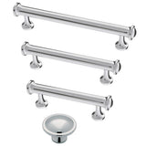 Contempo 3-3/4 in. (96mm) Center-to-Center Polished Chrome Drawer Pull - Super Arbor