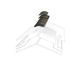 GAF Seal‑A‑Ridge AS Weathered Wood Algae‑Resistant Hip & Ridge Roof Shingles, 25 Linear Ft per Bundle