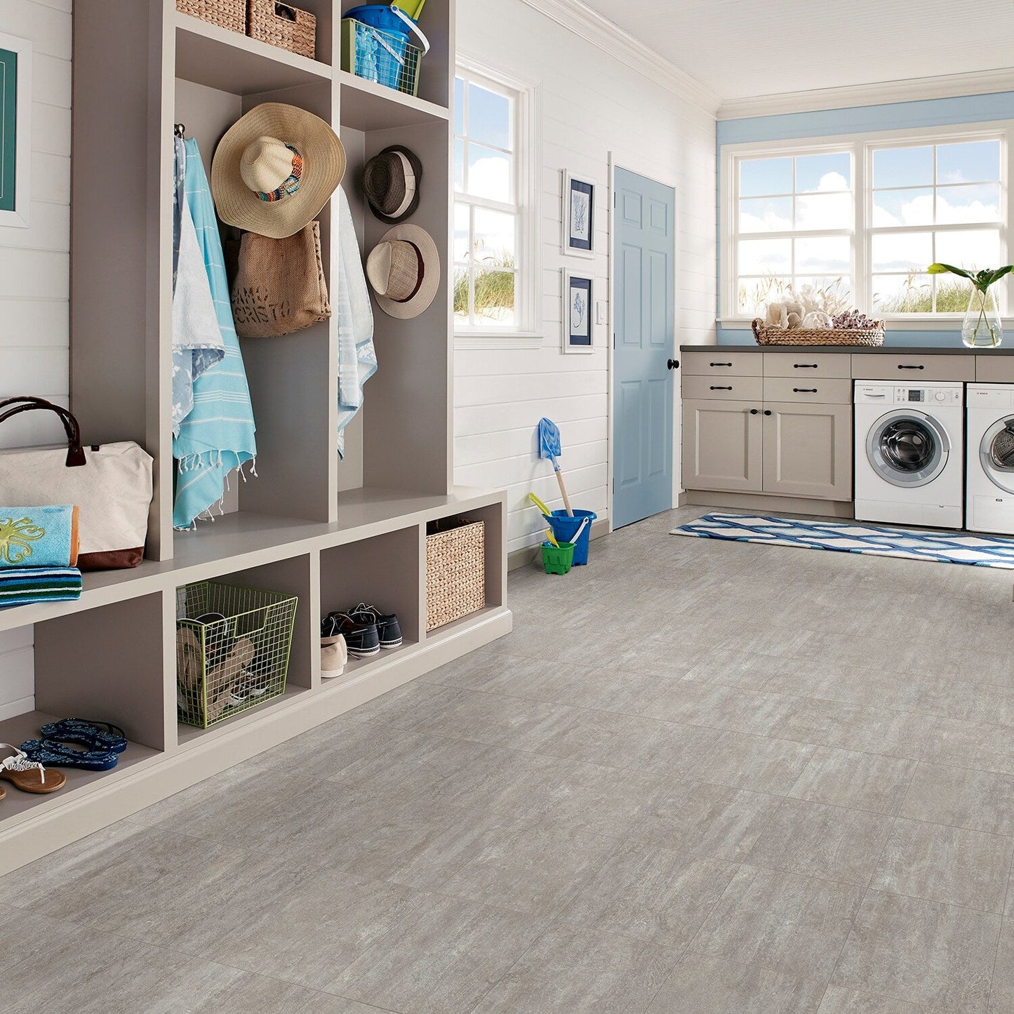 Armstrong Flooring Style Selections 12x12" Stillwater Stone Peel-and-Stick Vinyl Tile
