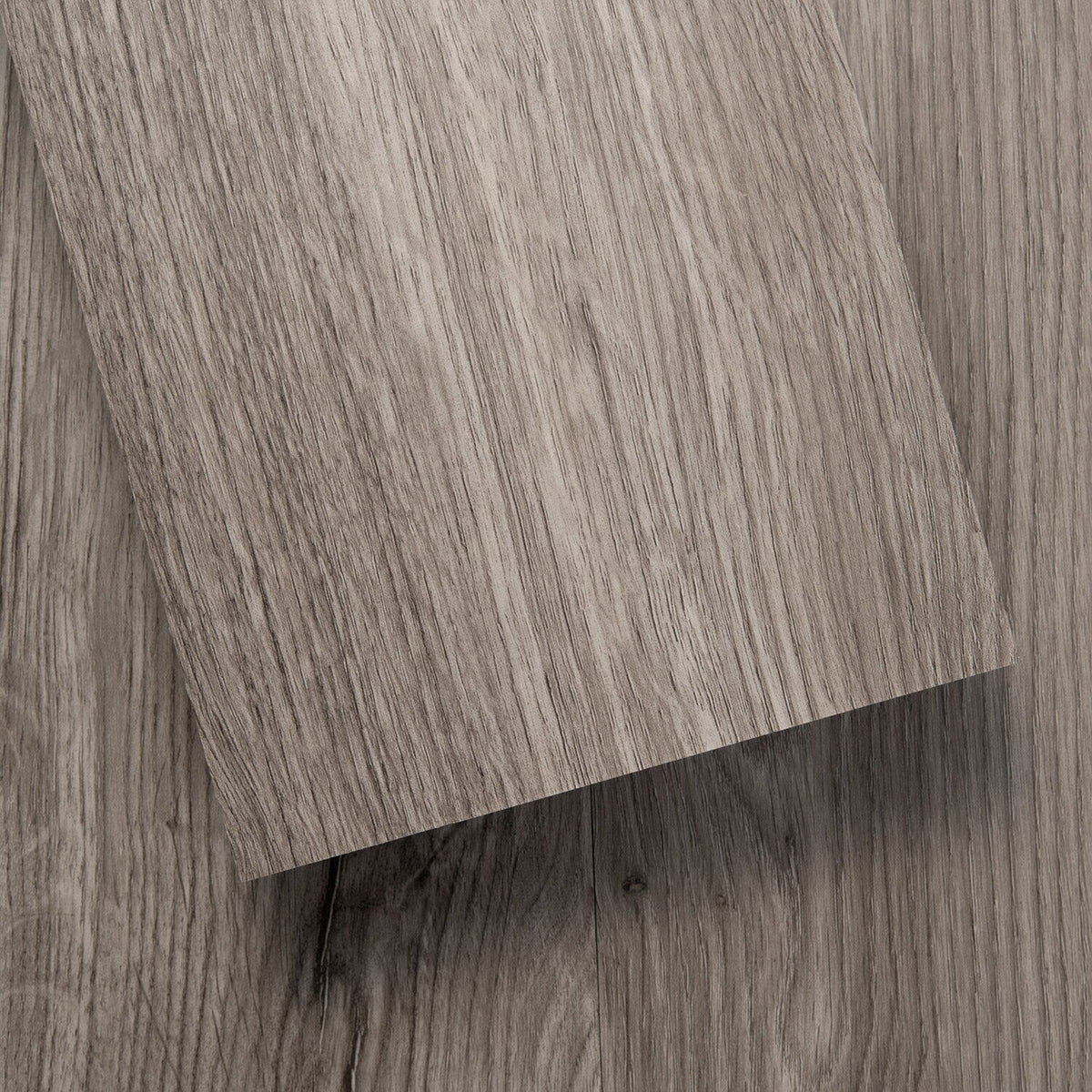 Lucida USA (Sample) Decocore Smoked Gray Wood Look 12-mil Peel and Stick Luxury Vinyl Plank