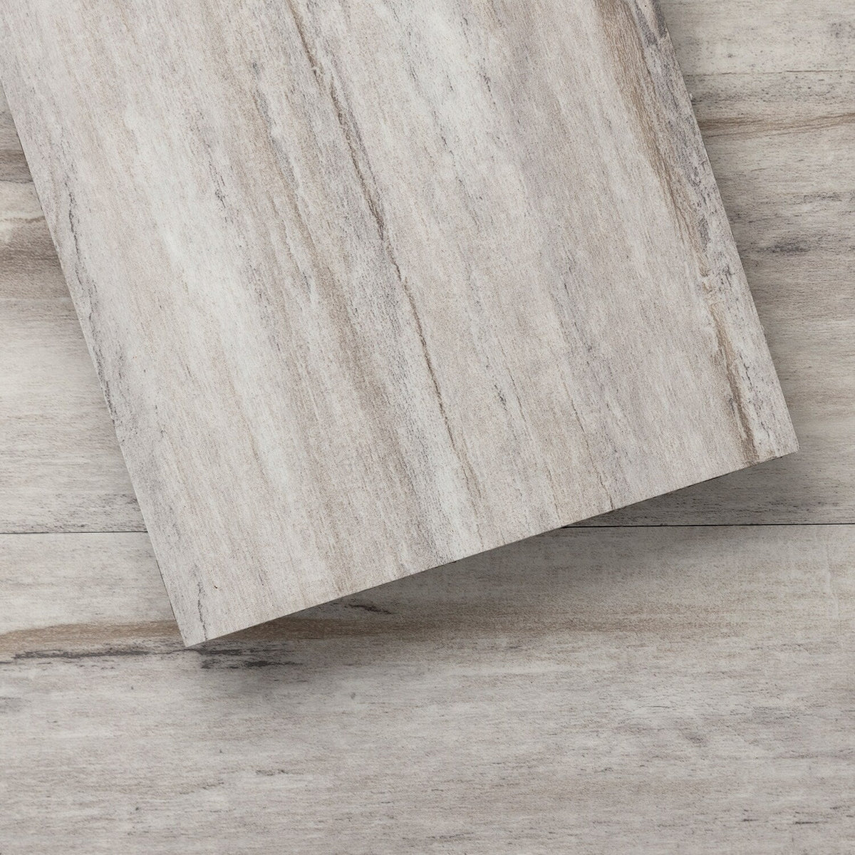 Lucida USA BaseCore Winter Gray 12-mil x 6-in W x 36-in L Waterproof Peel and Stick Vinyl Plank Flooring (54-sq ft/ Carton)