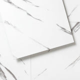 Lucida USA Marble White Stone Look 12-mil x 12-in W x 12-in L Waterproof Peel and Stick Vinyl Tile Flooring (36-sq ft/ Carton)