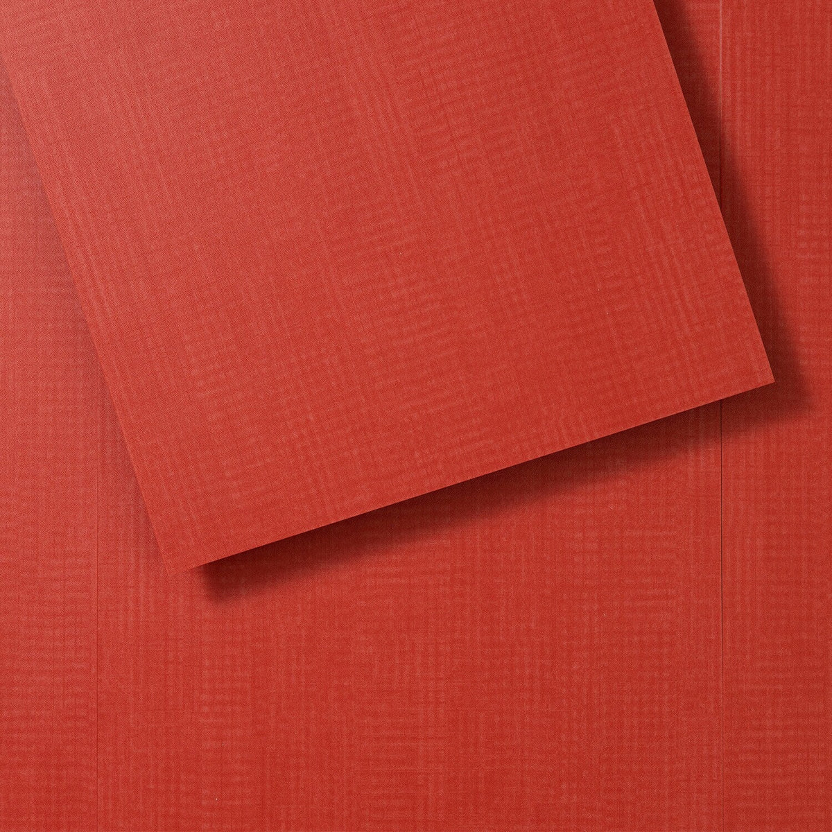 Lucida USA (Sample) FabCore Poppy Red Patterned Look 28-mil Waterproof Glue Down Vinyl Tile