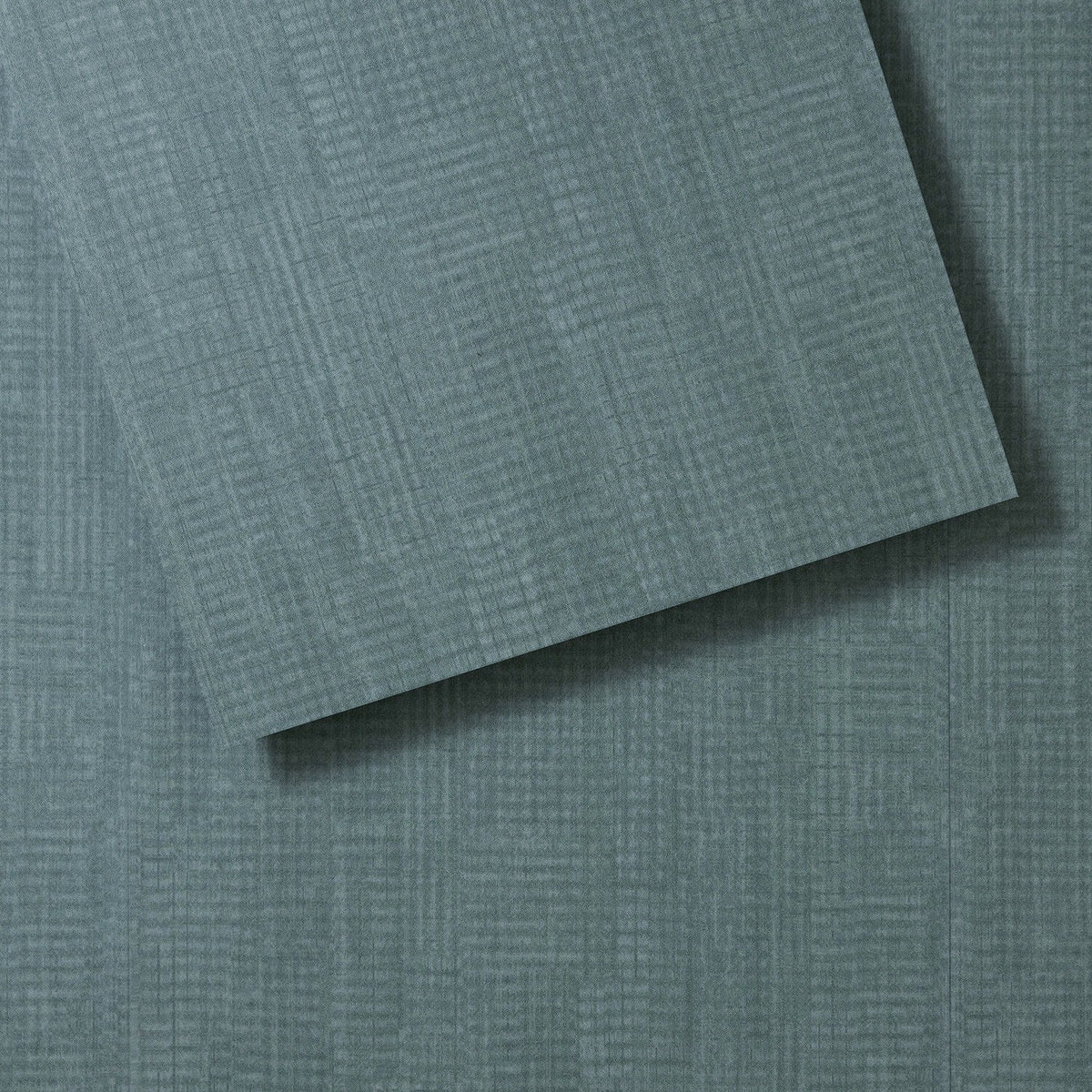 Lucida USA (Sample) FabCore Eucolyptus Blue Patterned Look 28-mil Waterproof Glue Down Vinyl Tile