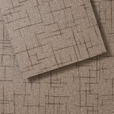 Lucida USA (Sample) FabCore Rustic Deco Brown Patterned Look 28-mil Waterproof Glue Down Vinyl Tile