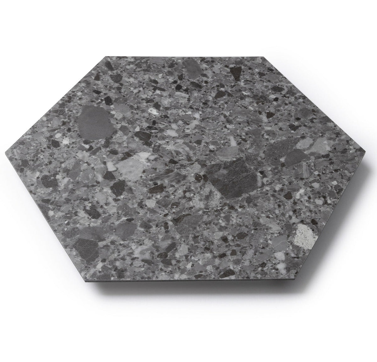 Lucida USA (Sample) MosaiCore Charcoal Quartz Gray Stone Look 28-mil Waterproof Glue Down Vinyl Tile