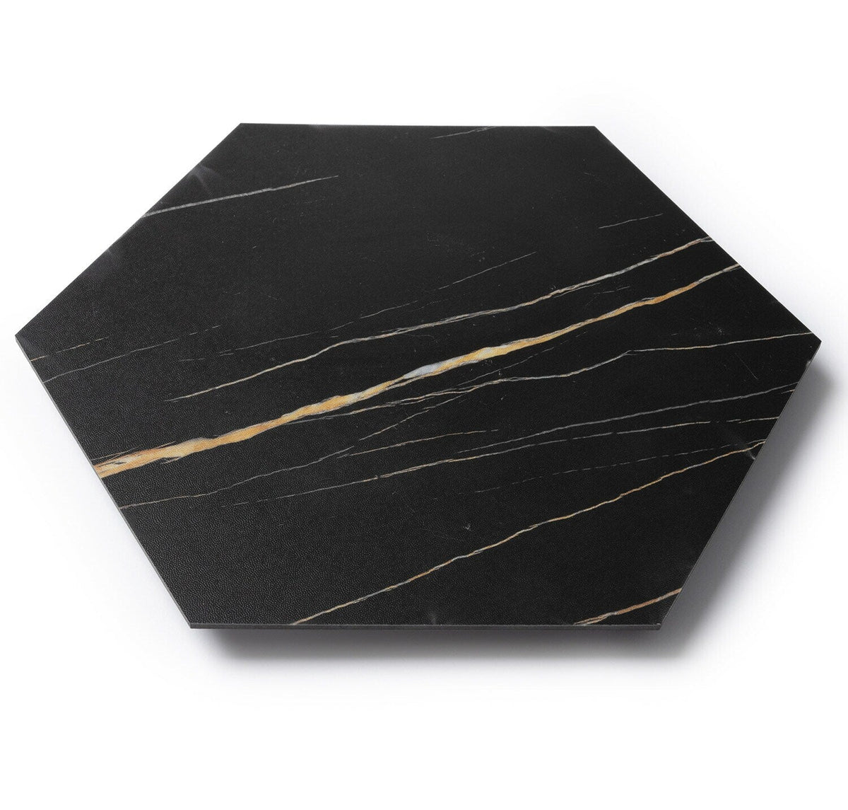 Lucida USA Noir Black Stone Look 28-mil x 9-in W x 10-in L Waterproof Glue Down Luxury Vinyl Tile Flooring (12.25-sq ft/ Carton)