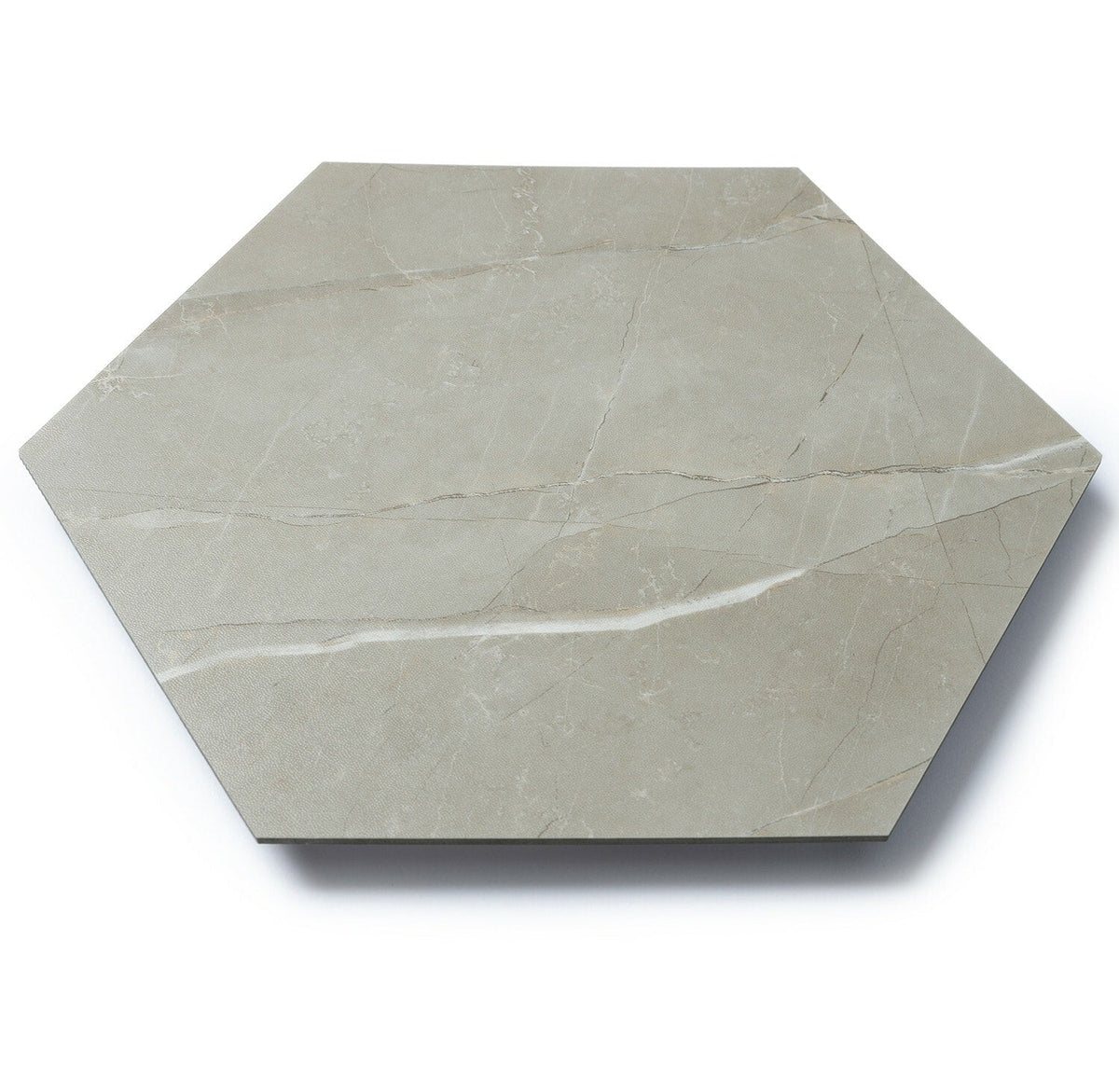 Lucida USA (Sample) MosaiCore Tundra Grey Gray Stone Look 28-mil Water Resistant Glue Down Vinyl Tile