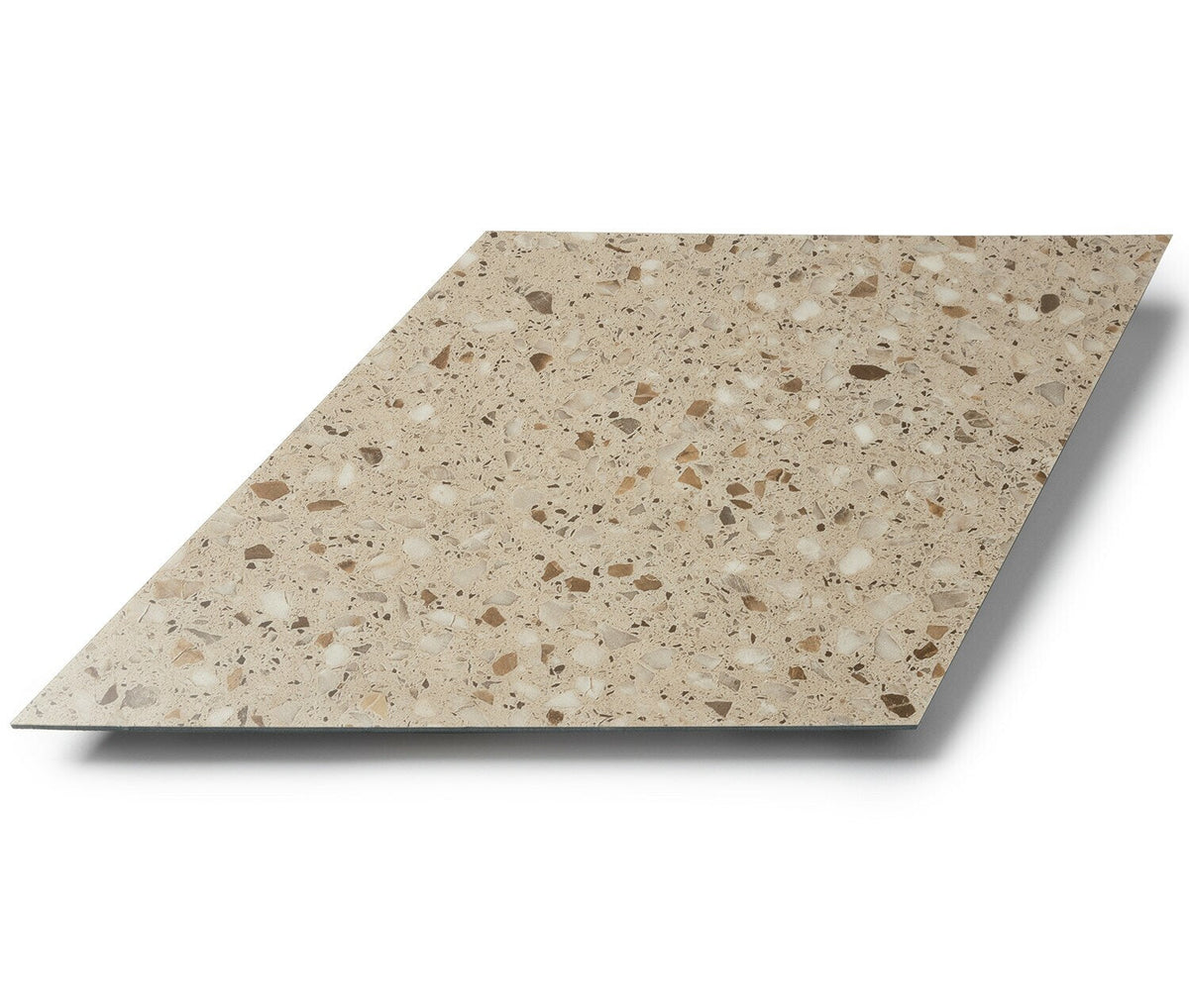 Lucida USA Desert Rock Brown Stone Look 28-mil x 10-in W x 16-in L Waterproof Glue Down Luxury Vinyl Tile Flooring (15.15-sq ft/ Carton)