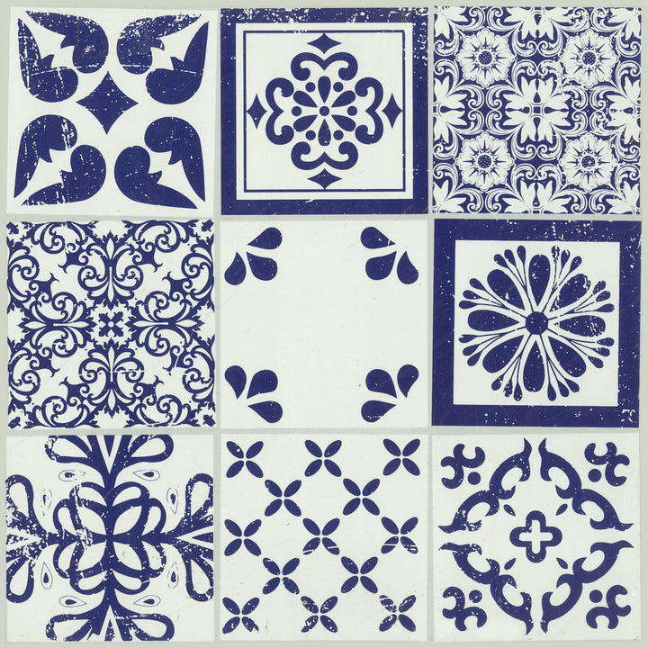 Lucida USA Sardinian Multiple Colors/Finishes Patterned Look 12-mil x 12-in W x 12-in L Waterproof Peel and Stick Vinyl Tile Flooring (36-sq ft/ Carton)
