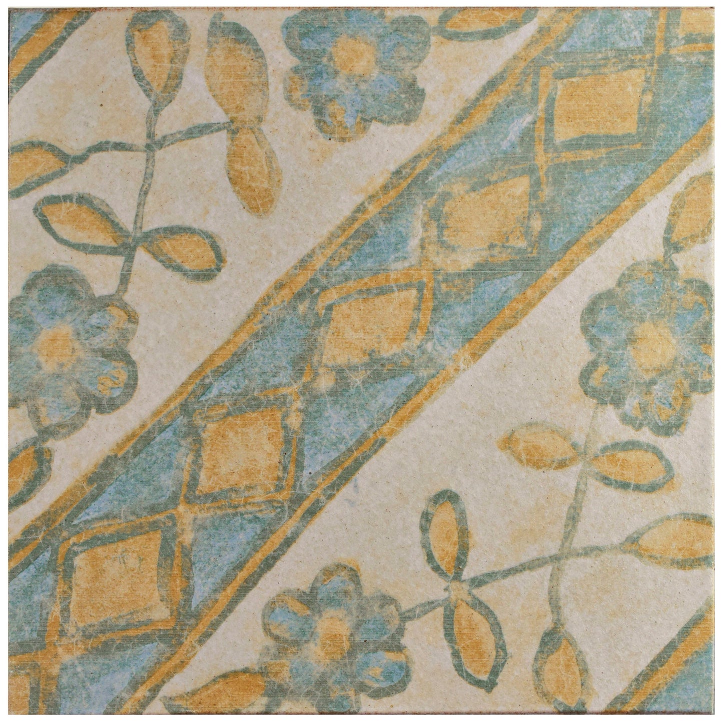 Affinity Tile Klinker Retro Blanco Aubrieta 13-in x 13-in Satin Ceramic Patterned Floor and Wall Tile product image