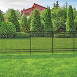 Freedom New Haven 9-ft H x 2-in W Black Aluminum Spaced Picket Flat-top Decorative Line Fence Post