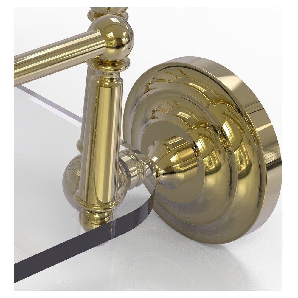 Allied Brass Que New Unlacquered Brass Wall Mount Towel Rack