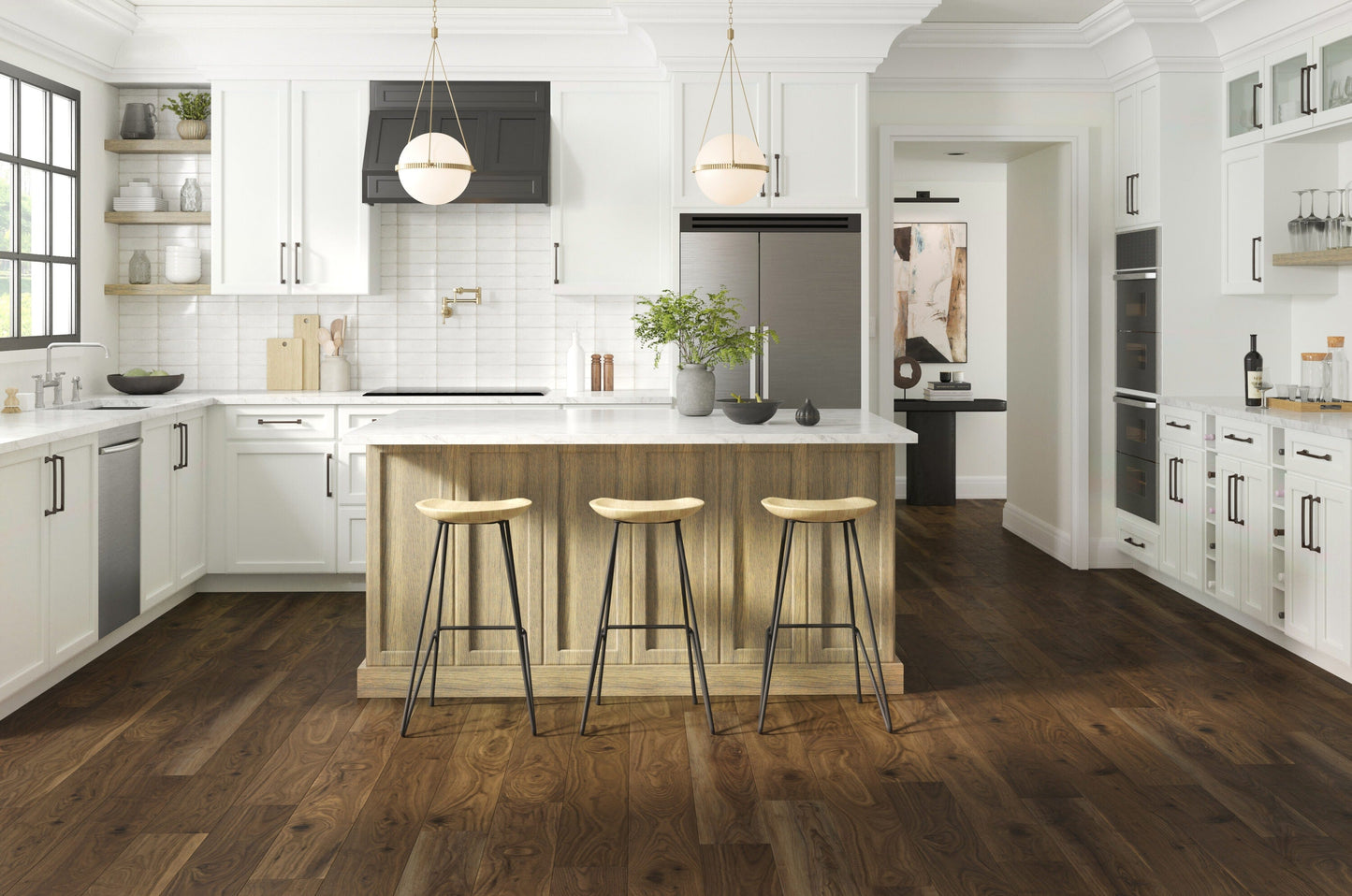 STAINMASTER Highland Walnut 6-mm T x 7-in W x 48-in L Waterproof Interlocking Luxury Vinyl Plank Flooring (18.782-sq ft/case)