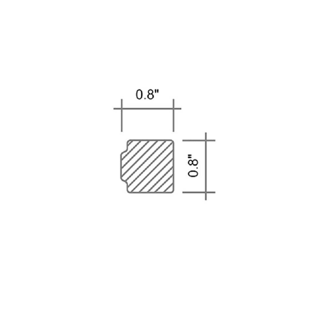 Apollo Tile 10-Pack Light Gray 1-in x 12-in Marble Pencil Tile (0.667-sq. ft/ Carton)
