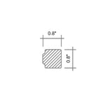 Apollo Tile 10-Pack Light Gray 1-in x 12-in Marble Pencil Tile (0.667-sq. ft/ Carton)