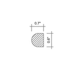 Apollo Tile 10-Pack Light Beige 1/2-in x 12-in Marble Pencil Tile (0.5-sq. ft/ Carton)