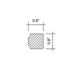 Apollo Tile 10-Pack Dark Black 1-in x 12-in Marble Pencil Tile (0.667-sq. ft/ Carton)