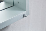 WELLFOR KAIF 16-in x 20-in Surface/Recessed Mount Aluminum Mirrored Soft Close Medicine Cabinet