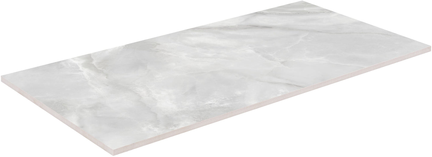 Satori Regent Onyx Lumiere 24-in x 48-in Polished Porcelain Marble Look Floor and Wall Tile (7.75-sq. ft/ Piece)