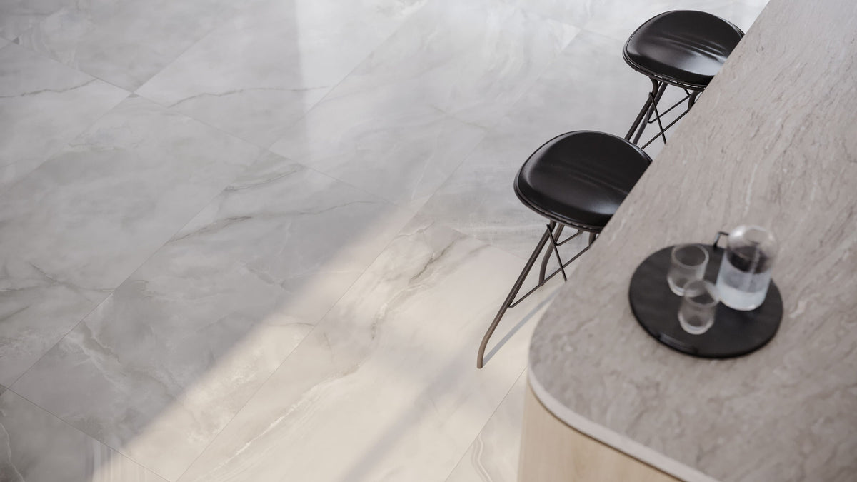 Satori Regent Onyx Lumiere 24-in x 48-in Polished Porcelain Marble Look Floor and Wall Tile (7.75-sq. ft/ Piece)