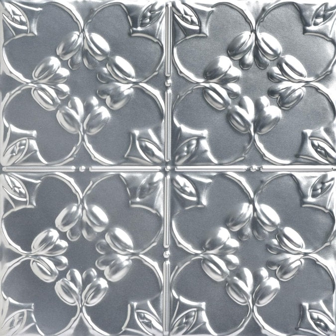 From Plain to Beautiful in Hours 2-ft x 2-ft Lilac Lacquered Steel Surface-mount Ceiling Tile (6-Pack, 24-sq ft / Case)