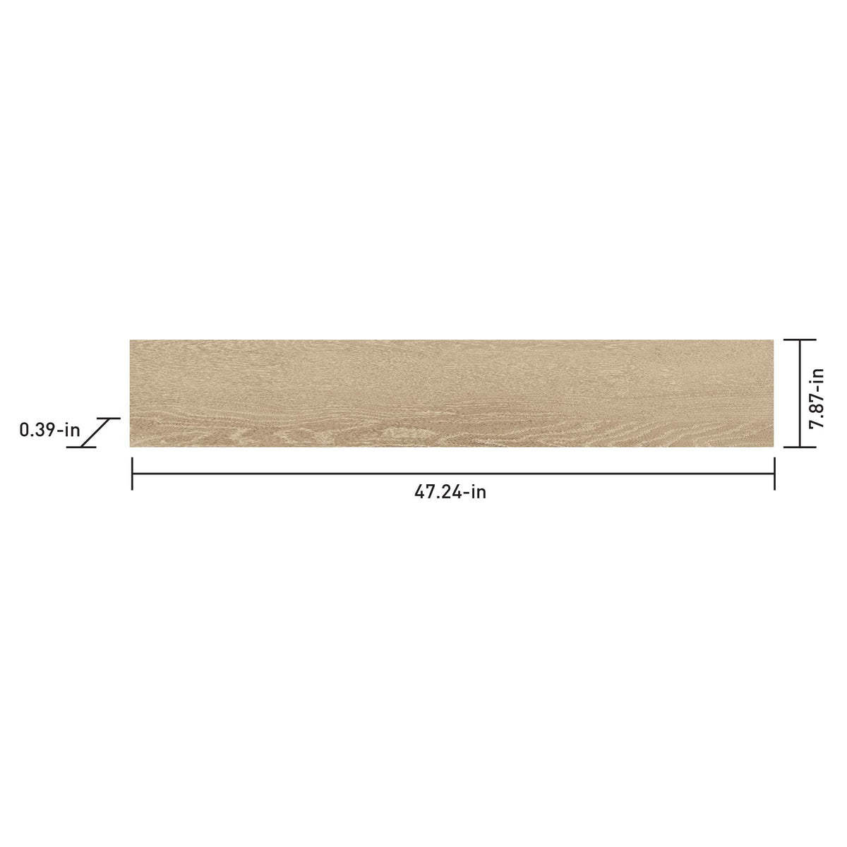Satori Montana Creek 8-in x 48-in Matte Porcelain Wood Look Floor Tile (2.58-sq. ft/ Piece)