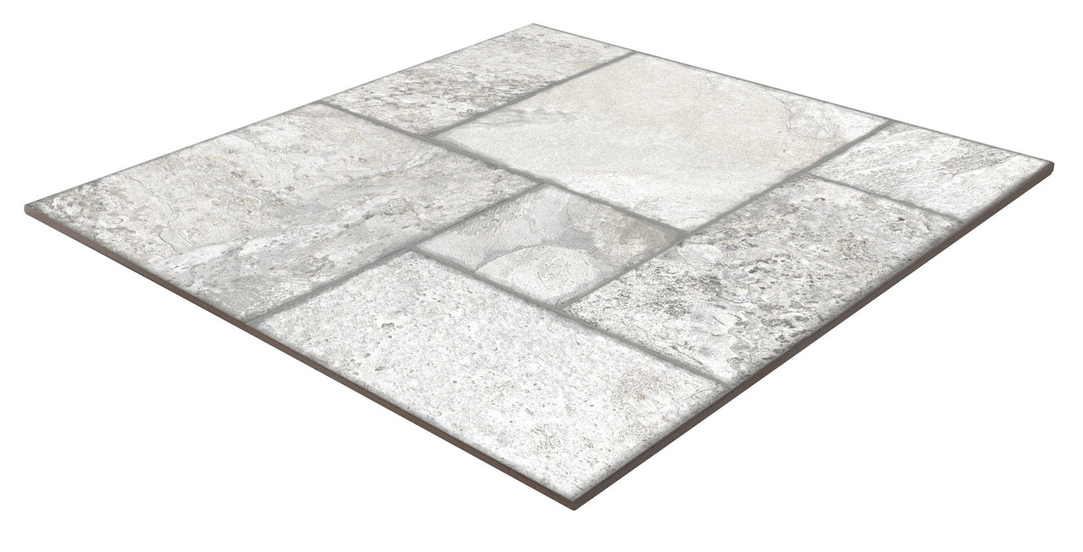 Satori Carmen Charcoal Versailles 18-in x 18-in Matte Porcelain Patterned Floor and Wall Tile (2.18-sq. ft/ Piece)