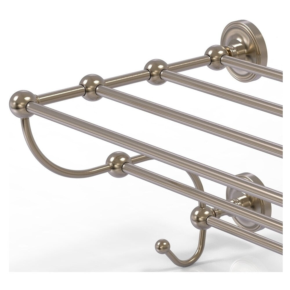 Allied Brass Prestige Regal Collection 36-in Train Rack Towel Shelf in Antique Pewter