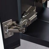 WELLFOR KAIF 16-in x 20-in Surface/Recessed Mount Black Mirrored Soft Close Medicine Cabinet