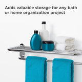 Hotel Series 25 in. W Towel Shelf in Polished Chrome - Super Arbor