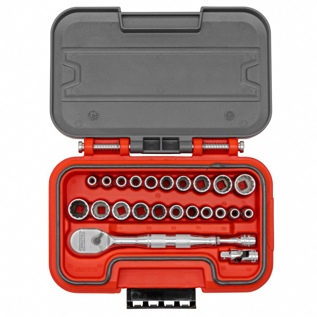 PROTO 24-Piece SAE and Metric Socket Set, 1/4 in Drive