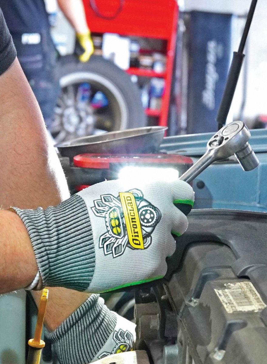 IRONCLAD Nitro Series 2XL Nitrile Palm Coated Work Gloves