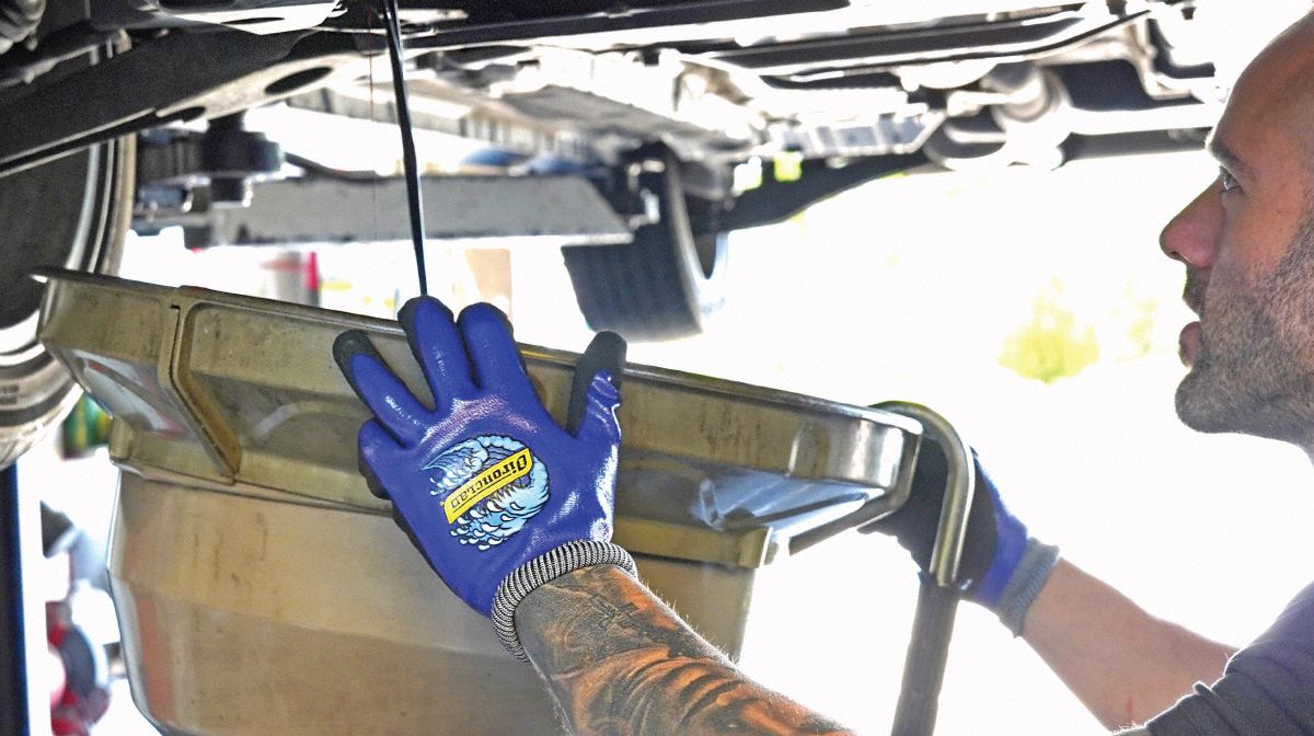 IRONCLAD Hydro Series Sandy Nitrile Double Dipped Gloves, Small