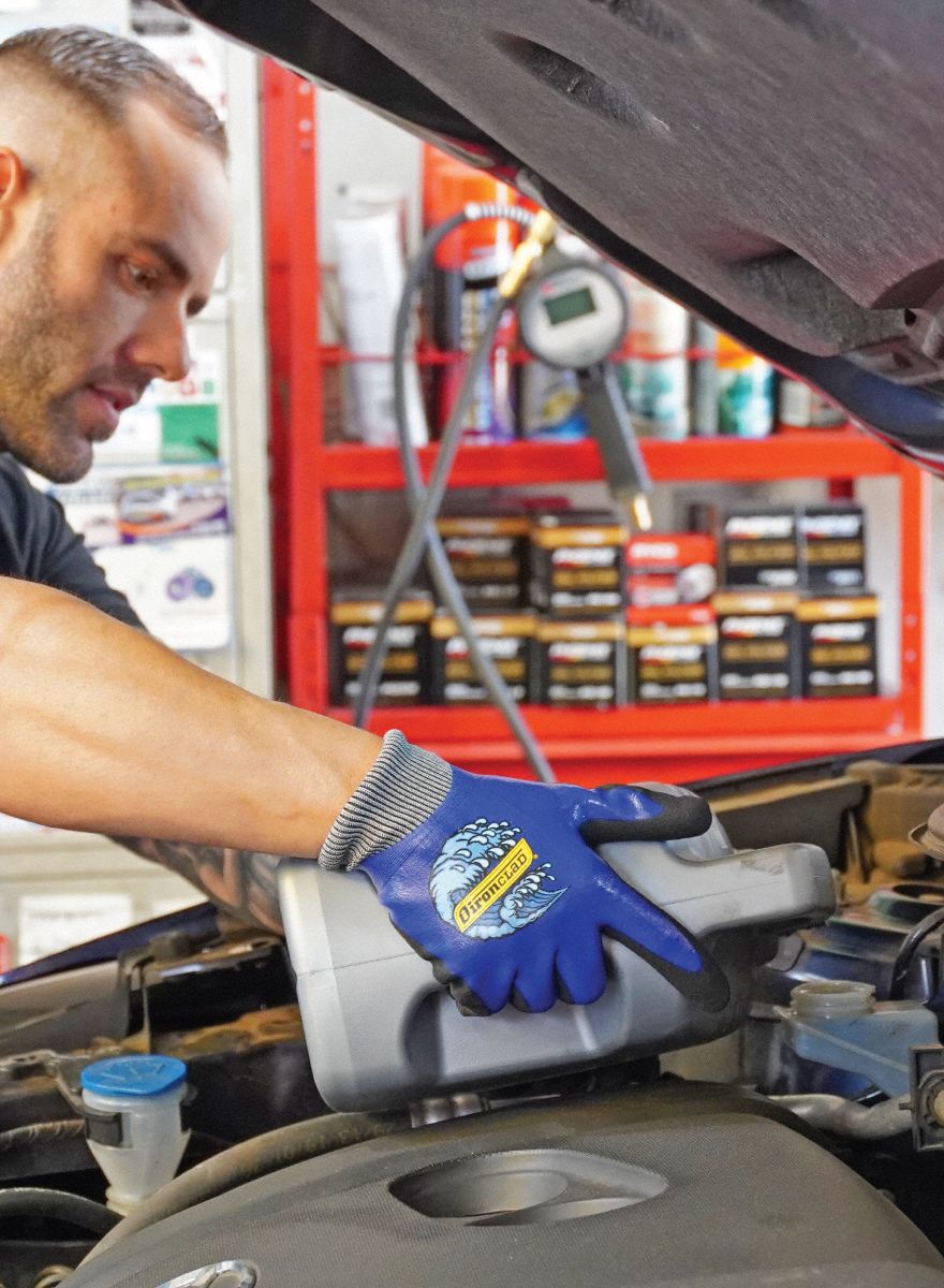 IRONCLAD Hydro Series Nitrile Coated Gloves - Medium
