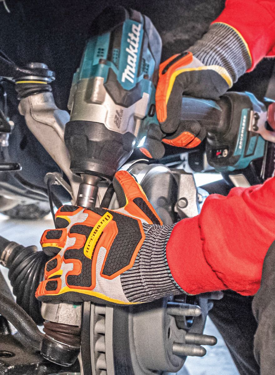 IRONCLAD Octane Double Dipped Nitrile Knit Gloves - Size L