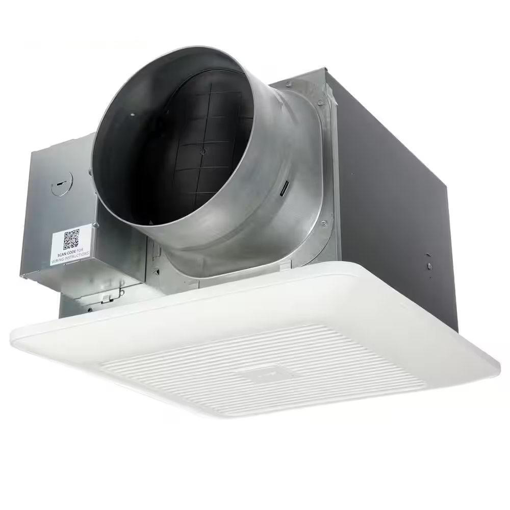 WhisperGreen Select Pick-A-Flow 110/130 or 150 CFM Quiet Exhaust Fan Flex-Z Fast Install bracket + 6 in. Duct Adapter