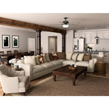 Reveille 60 in. LED Indoor Noble Bronze Ceiling Fan with Light and Remote