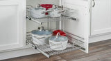 Rev-A-Shelf 5WB2 Series 17.75-in W x 19-in H 2-Tier Pull-Out Chrome Wire Basket Organizer, Soft-Close