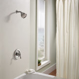 Banbury Single-Handle 1-Spray 1.75 GPM Shower Faucet with Valve in Spot Resist Brushed Nickel (Valve Included)