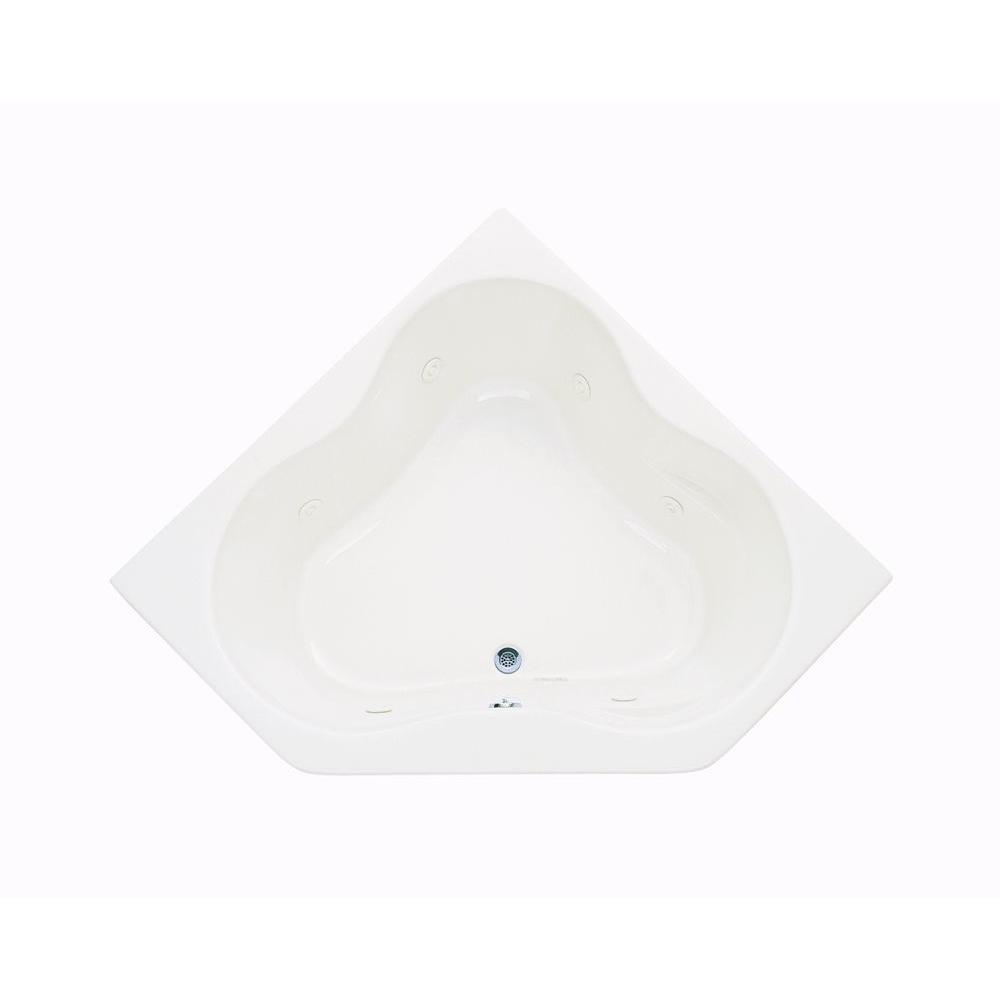ProFlex 4-1/2 ft. Acrylic Oval Drop-in Whirlpool in White with Heater - Super Arbor
