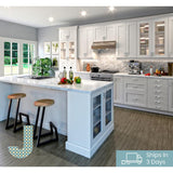 Shaker Assembled 30 in. x 94.5 in. x 24 in. Pantry Cabinet w/ 2-Inner Drawers & Three Pull Out Drawers in Vanilla White - Super Arbor