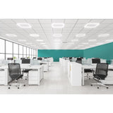 Commercial Electric CE 2 ft. x 4 ft. White Panel Bar CCT and Lumen Selectable Integrated LED & Troffer Light 30-Watt equivalent