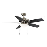 Gazebo III 52 in. Indoor/Outdoor Natural Iron Ceiling Fan with Light Kit
